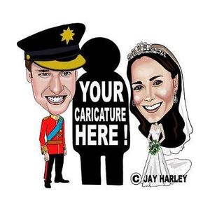 Will and Kate Royal Wedding. Your caricature can be included!