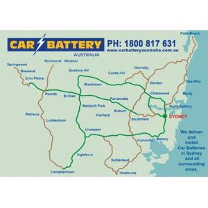 Our auto battery replacement services covers all suburbs throughout the Sydney region.