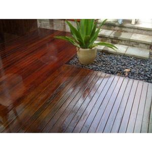 Existing deck Merbau
 re sanded and oiled with 3 coats Sikens 
