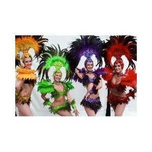 Showgirls welcoming your guests or performing their extravagant show