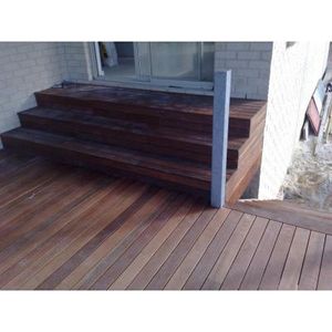 Indonesian merbu decking with stairs 