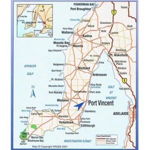 A Map of Port Vincent on the Yorke Peninsula