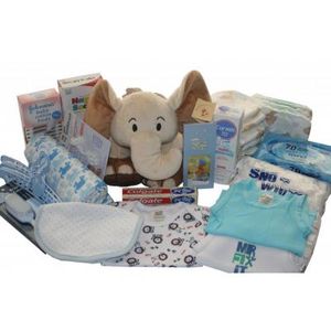 This hamper includes all the essential items needed for baby. Comes in neutral colours, blue & pink.