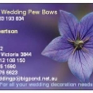 Logo for Designer Wedding Pew Bows