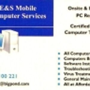Logo for E&S Mobile Computer Services
