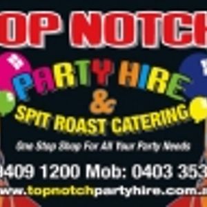 Logo for topnotch party hire