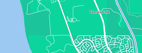 Map showing the location of Ertech Construction Academy in Tamala Park, WA 6030