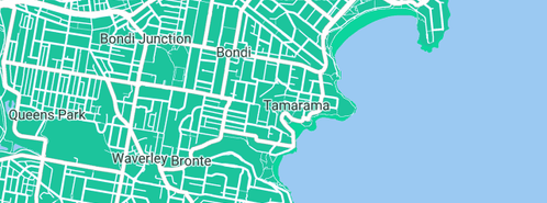 Map showing the location of Rolf Quelle in Tamarama, NSW 2026