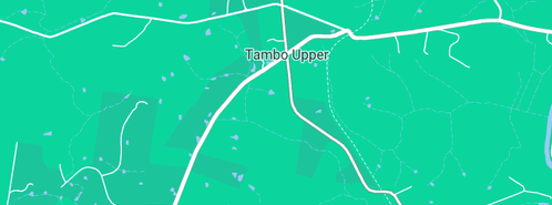 Map showing the location of Tamberrah Cottages in Tambo Upper, VIC 3885