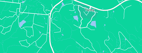 Map showing the location of Tanby Garden Centre in Tanby, QLD 4703