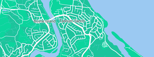 Map showing the location of Building Construction Gladstone in Tannum Sands, QLD 4680