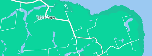 Map showing the location of Table Cape Tulip Farm in Table Cape, TAS 7325