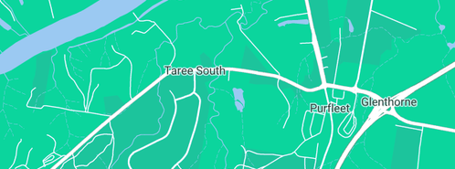 Map showing the location of Taree Great Wall in Taree South, NSW 2430