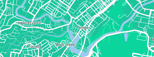 Map showing the location of Tempe Car Detailing in Tempe, NSW 2044
