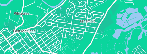 Map showing the location of Tenambit Primary School in Tenambit, NSW 2323
