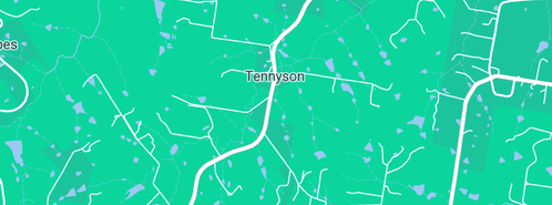 Map showing the location of Bernie's Web Design in Tennyson, NSW 2754