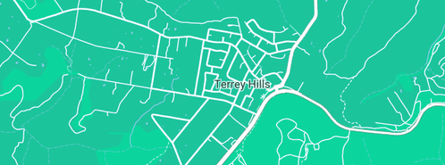 Map showing the location of Terrey Hills Tree Services in Terrey Hills, NSW 2084