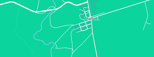 Map showing the location of Australia Post - Thallon CPA in Thallon, QLD 4497