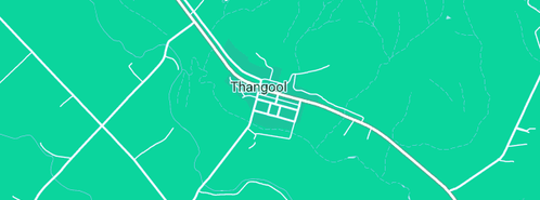 Map showing the location of Thangool Local Post Office in Thangool, QLD 4716
