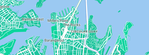 Map showing the location of Dimension Data Australia in The Rocks, NSW 2000