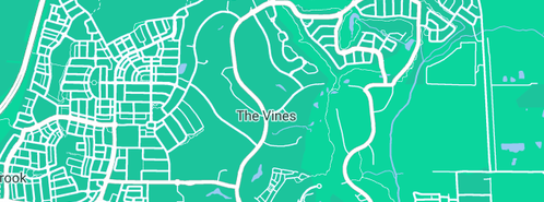 Map showing the location of John Brady Painters & Decorators in The Vines, WA 6069