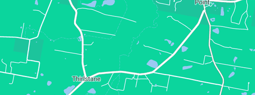 Map showing the location of `Bunjarra' in Thirlstane, TAS 7307