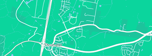Map showing the location of MIXTmultimedia in Thrumster, NSW 2444