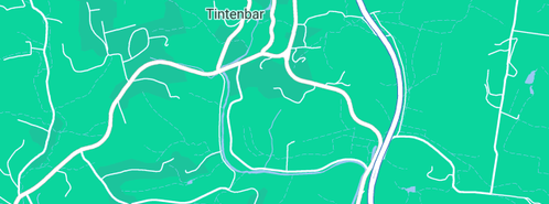 Map showing the location of Tintenbar Local Post Office in Tintenbar, NSW 2478