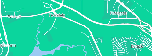 Map showing the location of Bridgestone Service Centre in Tivendale, NT 822
