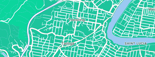 Map showing the location of AV Domain in Toowong, QLD 4066