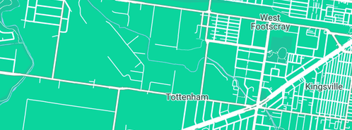 Map showing the location of Tonnex International in Tottenham, VIC 3012