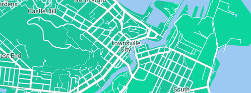 Map showing the location of CJN SIGNS in Townsville City, QLD 4810