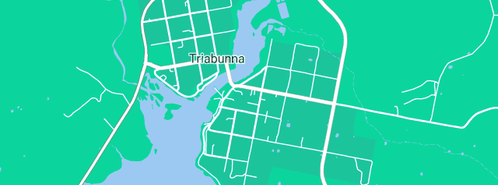 Map showing the location of Eastcoast Cartage & Crane Hire in Triabunna, TAS 7190