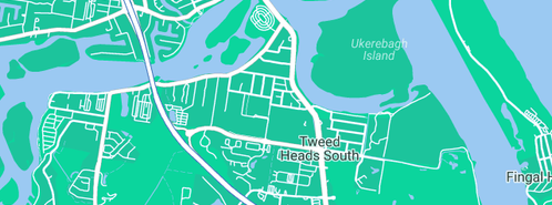 Map showing the location of Budget Home Improvements in Tweed Heads South, NSW 2486