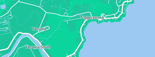 Map showing the location of Az New Fencing in Tuggerawong, NSW 2259