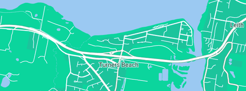 Map showing the location of Lamprey in Turners Beach, TAS 7315