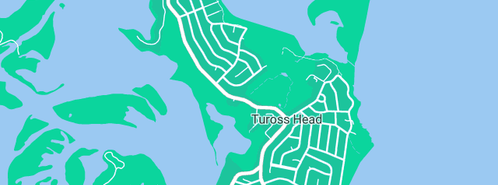 Map showing the location of Johns Graphics Pty Ltd in Tuross Head, NSW 2537