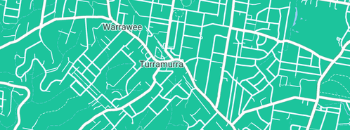 Map showing the location of RGA Print Management in Turramurra, NSW 2074