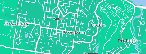 Map showing the location of Australia Post - Burnie Upper LPO in Upper Burnie, TAS 7320