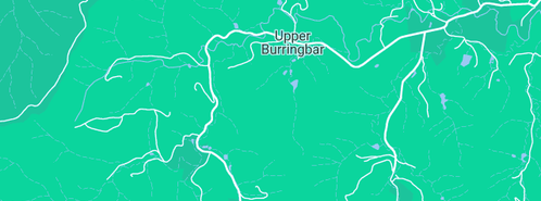 Map showing the location of Burringbar Gardens Nursery in Upper Burringbar, NSW 2483