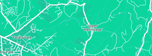 Map showing the location of Surf Skid 'n Die in Upper Hermitage, SA 5131