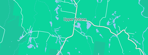 Map showing the location of Natone Lodge /Fly Fishery in Upper Natone, TAS 7321