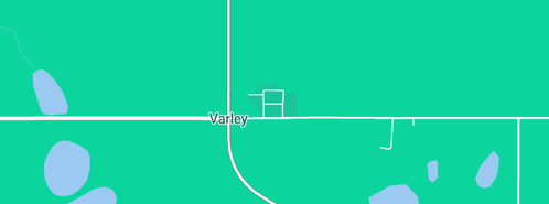 Map showing the location of Varley Nursing Post in Varley, WA 6355