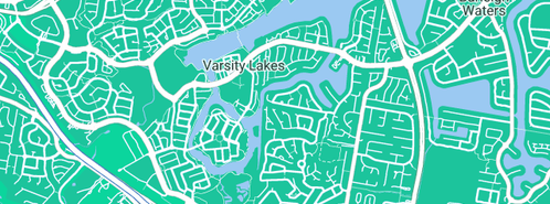 Map showing the location of MD Web in Varsity Lakes, QLD 4227