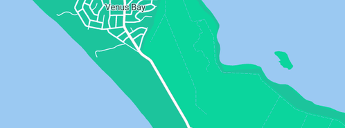 Map showing the location of Venus Bay Surf Lifesaving Club in Venus Bay, VIC 3956