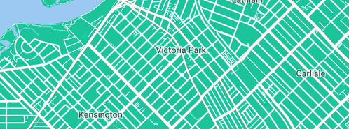 Map showing the location of Vic Park Express Test & Tag in Victoria Park, WA 6100