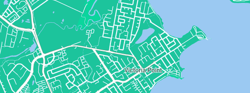 Map showing the location of 4D Installations in Victoria Point, QLD 4165