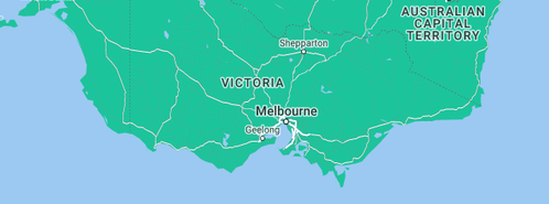 Map showing the location of Vanity Industries in Victoria