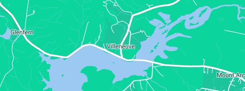 Map showing the location of Villeneuve Rural Fire Brigade in Villeneuve, QLD 4514