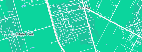 Map showing the location of Virginia Produce Pty Ltd in Virginia, SA 5120